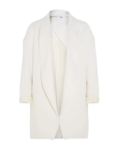 Shop Rosetta Getty Overcoats In Ivory