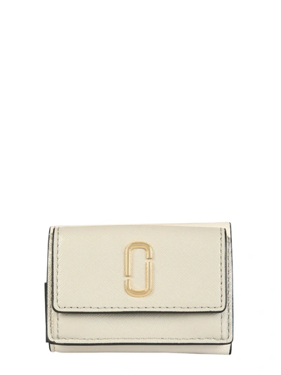 Shop Marc Jacobs The Snapshot Mini Trifold Wallet In Cipria