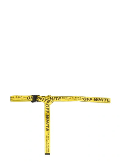 Shop Off-white Classic 2.0 Industrial Belt In Giallo