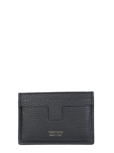 Shop Tom Ford Card Holder With Logo In Nero
