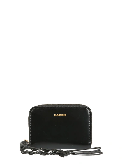 Shop Jil Sander Wallet With Zip In Nero