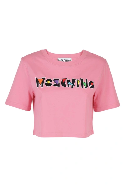Shop Moschino T-shirt In Fuxia