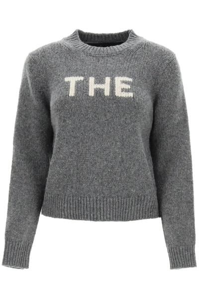 Shop Marc Jacobs Sweater With The Intarsia In Grey (grey)