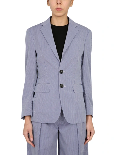 Shop Dsquared2 Oversize Fit Blazer In Blu