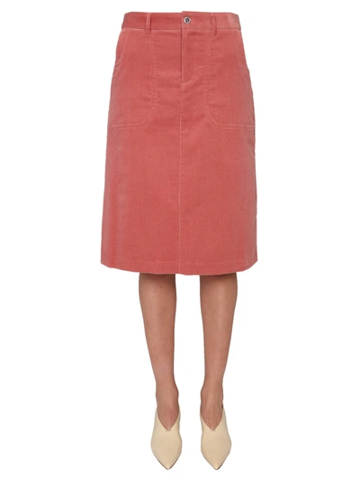 Shop Apc Jennie Skirt In Rosa