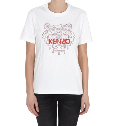 Shop Kenzo Tiger T-shirt In White