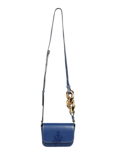 Shop Jw Anderson Chain Anchor Bag In Blu