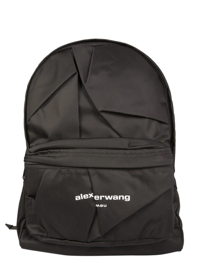 Shop Alexander Wang Backpack With Logo In Nero