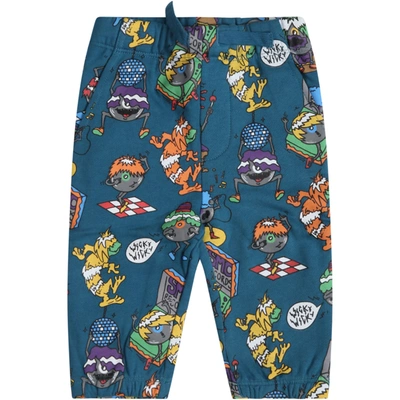 Shop Stella Mccartney Green Sweatpant For Babyboy With Monsters