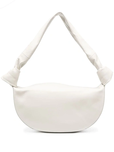 Shop Little Liffner Double-knot Leather Bag In White