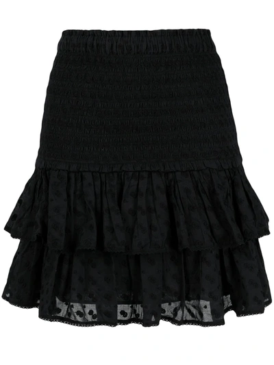 Shop Isabel Marant Étoile Naomi Ruffled Skirt In Black