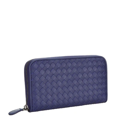 Shop Bottega Veneta Intrecciato Nappa Zip Around Wallet