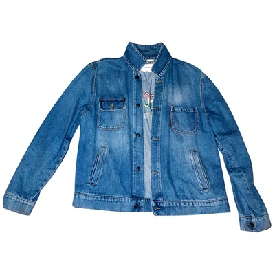 Pre-owned Moschino Blue Denim - Jeans Jacket