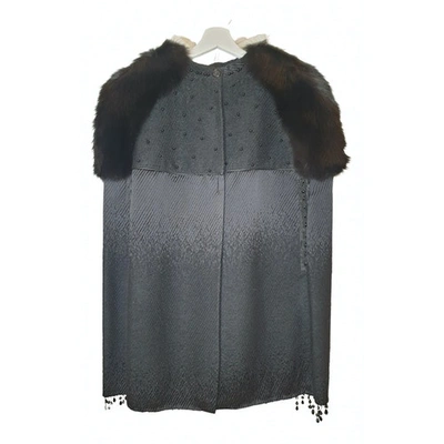 Pre-owned Piccione•piccione Wool Coat In Black