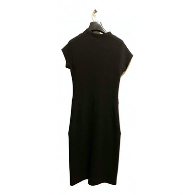 ASPESI Pre-owned Wool Mid-length Dress In Black