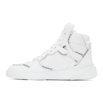 Shop Givenchy Off-white Wing High-top Sneakers In 100 White