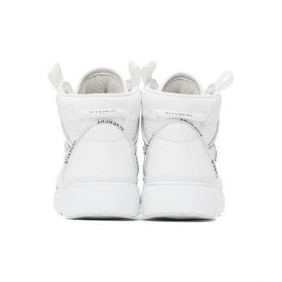 Shop Givenchy Off-white Wing High-top Sneakers In 100 White