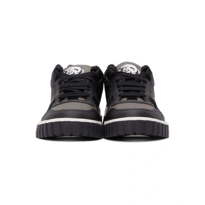 Shop Diesel Black S-rua Sk Low Sneakers In H1857 Black