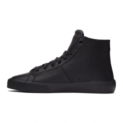 Shop Diesel Black S-mydori Mc High Sneakers In T8013 Black