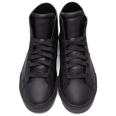 Shop Diesel Black S-mydori Mc High Sneakers In T8013 Black