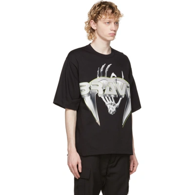 Shop Diesel Black T-delphi-slits-a3 T-shirt In 9xx Black
