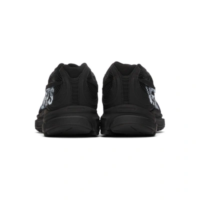 Shop Vetements Black Reebok Edition Artisanal Logo Spike Runner Sneakers In All Black 14620051