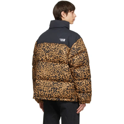 Shop Vetements Black Leopard 'limited Edition' Puffer Jacket In Leopard / Black 1461