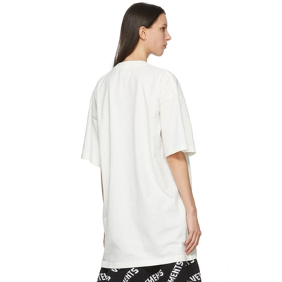 Shop Vetements White 'limited Edition' Big Logo T-shirt