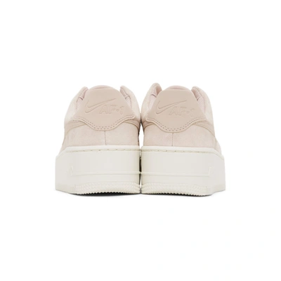 Shop Nike Beige Air Force 1 Sage Sneakers In 201 Particl
