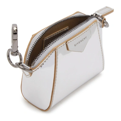 Shop Givenchy Silver Baby Antigona Bag In 053 Grey Bl