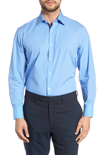 Shop English Laundry Solid Regular Fit Stretch Dress Shirt In Nv