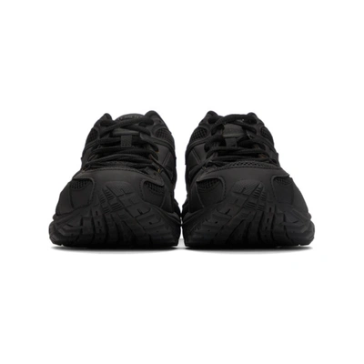 Shop Vetements Black Reebok Edition Artisanal Logo Spike Runner Sneakers In All Black