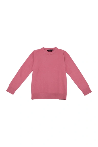 X-ray Basic Crew Neck Sweater In Dusty Mauve