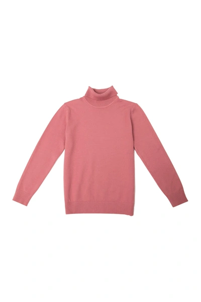X-ray Basic Turtleneck Sweater In Dusty Mauve