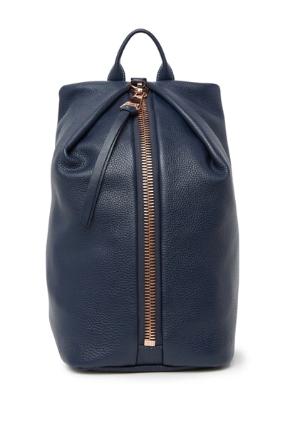 Shop Aimee Kestenberg Tamitha Leather Backpack In Royal Navy