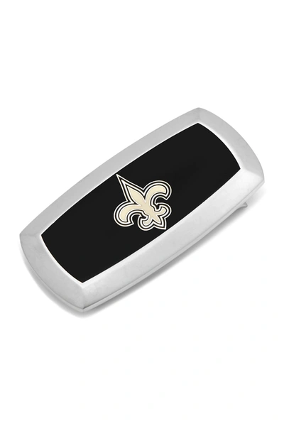 Shop Cufflinks Inc. Nfl New Orleans Saints Cushion Money Clip In Black