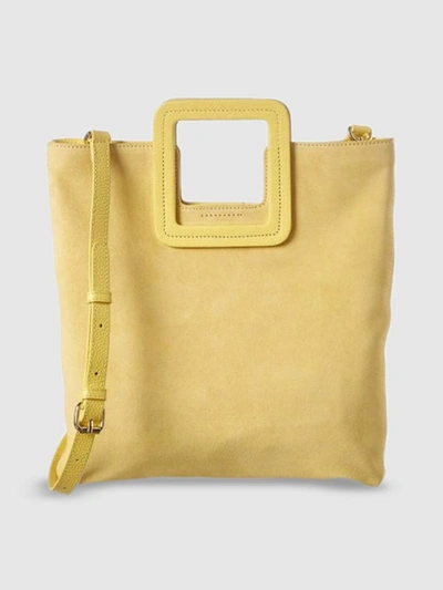 Shop Future Brands Group Tmrw Studio Antonio Mini Suede Bag In Yellow