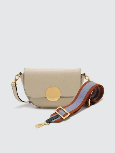 Shop Future Brands Group Oryany Lottie Saddle Crossbody In White