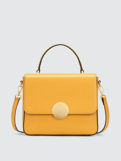 Shop Future Brands Group Oryany Lottie Square Tote In Yellow