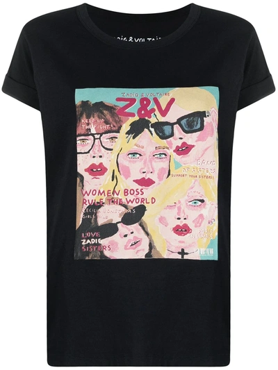 Shop Zadig & Voltaire Woman Boss T-shirt In Black