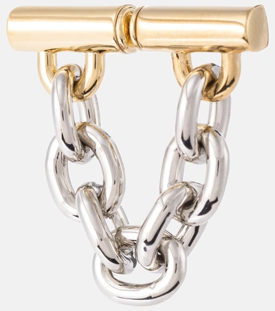 Shop Rabanne Chain-trimmed Earrings In Metallic