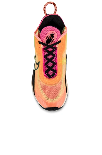 Nike Air Max 2090 Sneaker In Orange And Pink In Barley Volt  Black Atomic Pink  Pink Glo
