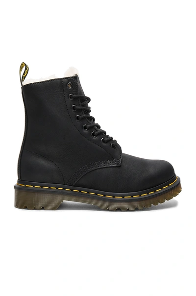 Shop Dr. Martens 1460 Serena Faux Fur Lined Boot In Black