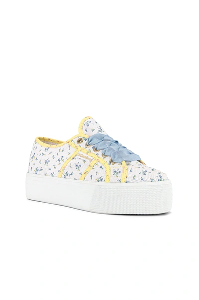 Shop Superga X Loveshackfancy 2790 Sneaker In Bonnet Blue