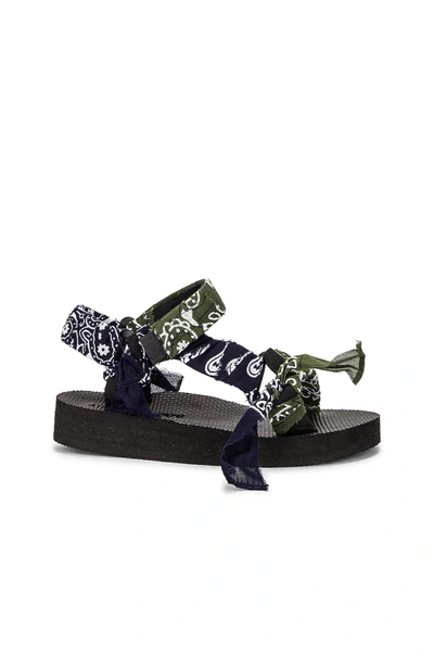 Shop Arizona Love Trekky Bandana Sandal. - In Kaki Navy Bandana