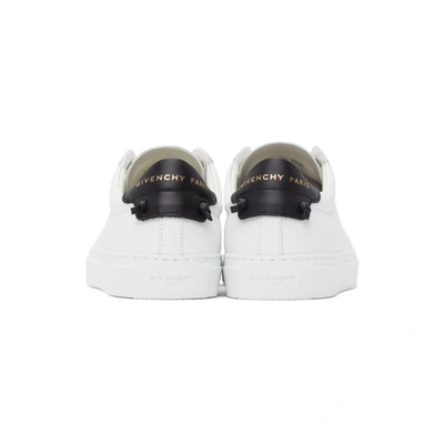 Shop Givenchy White & Black Urban Knots Sneakers In 116-white/black