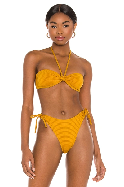 Shop Tropic Of C Savanna Bikini Top In Burnt Orange