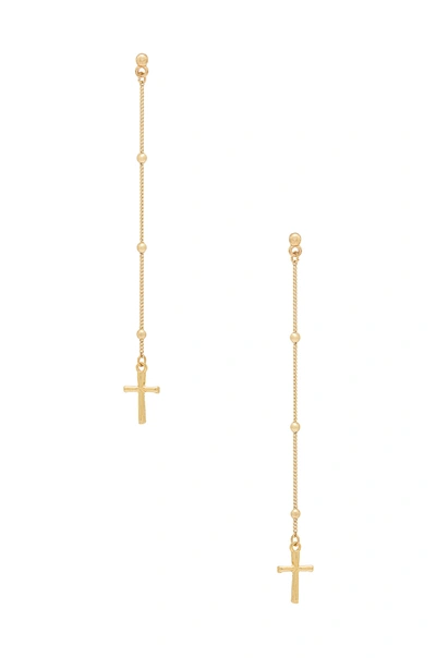 Shop Ettika Chance & Faith Earrings In Gold