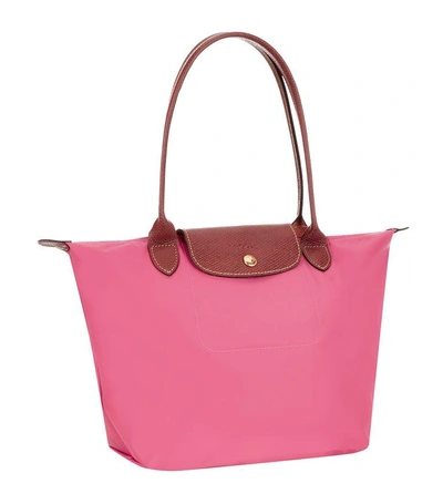 Shop Longchamp Le Pliage Small Shoulder Bag In Malabar Pink
