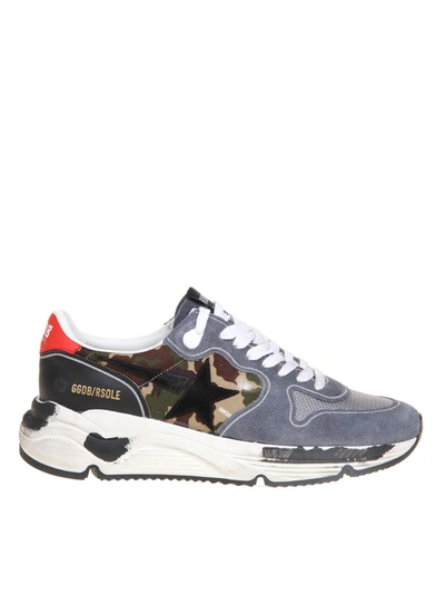 Shop Golden Goose Running Sole Sneakers In Grey